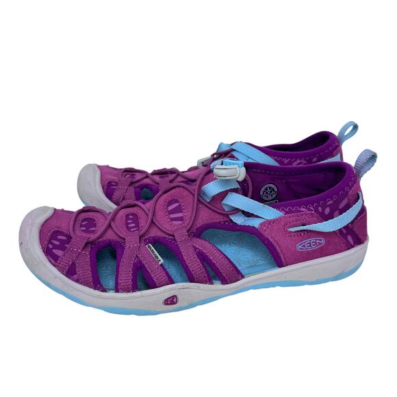 Keen‎ Moxie Sandal Kid's US 4 Purple Cinch Bungee Closed Toe Rubber Sole 1019258 - Picture 2 of 8
